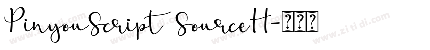 PinyouScript SourceH字体转换